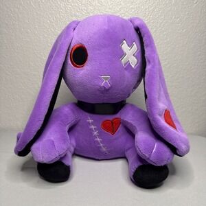 Creepy Gothic Bunny Plush Crazy Rabbit Plushie Toys Spooky Purple